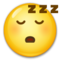 Sleeping Face emoji on LG